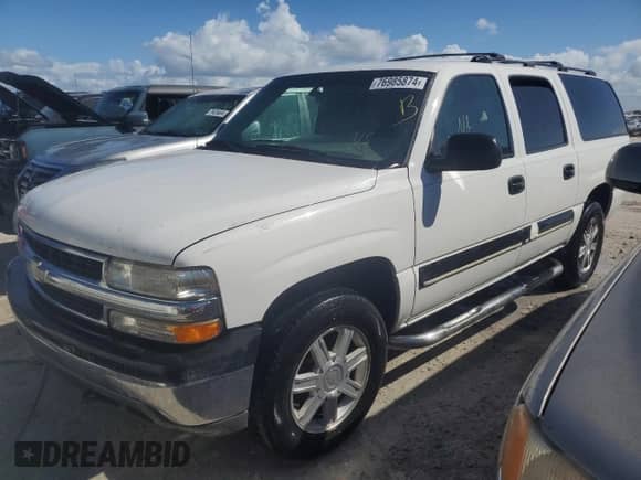 2001 Chevrolet Suburban LS z VIN 3GNEC16T91G243685, wystawiony jako Copart lot #76985874 z przebiegiem Nie podano mil oraz Nie do naprawy • Non repairable. Historia ofert i sprzedaży dostępna na DreamBid. Obrazek 1.