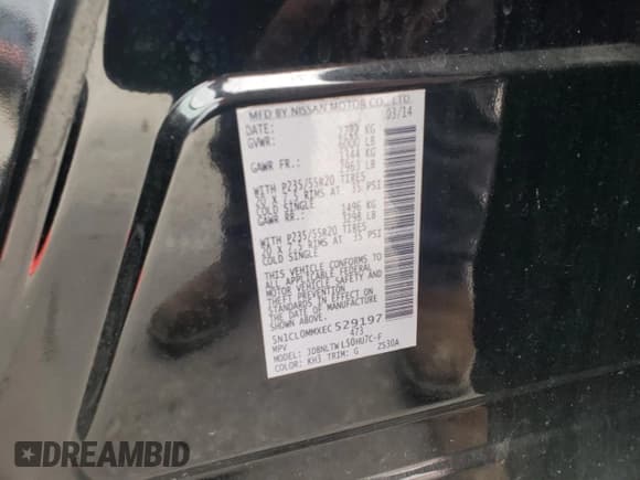 ✅ 2014 Infiniti QX60 Hybrid • VIN: 5N1CL0MMXEC529197 • Lot: 82348245. Listed on Copart with 199,301 mi. Free auction sales archive from the USA and detailed vehicle history report at DreamBid. Image 14.