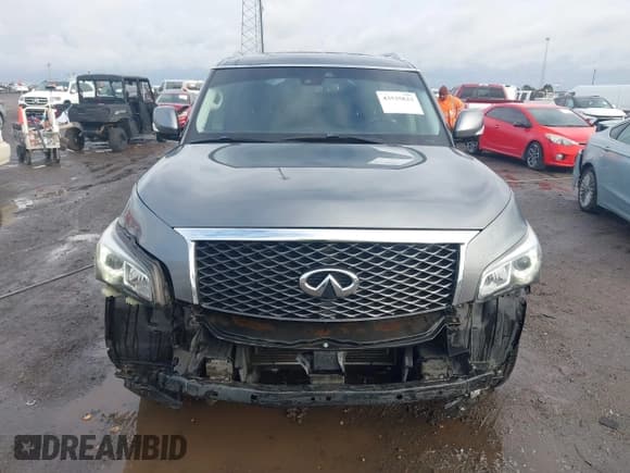 ✅ 2017 Infiniti QX80 Signature Edition • VIN: JN8AZ2NE7H9150953 • Lot: 43535623. Listed on IAAI with 124,414 mi. Free auction sales archive from the USA and detailed vehicle history report at DreamBid. Image 13.