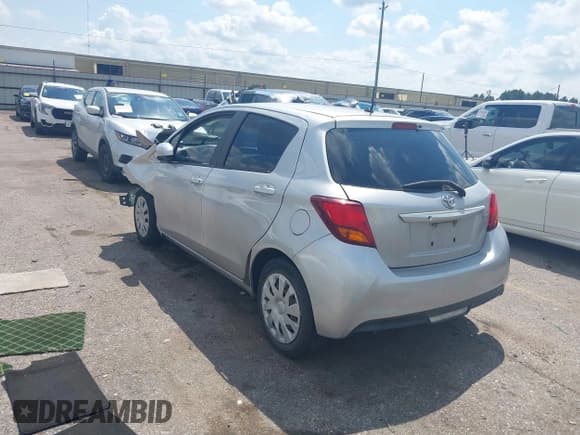 ✅ 2015 Toyota Yaris L • VIN: VNKKTUD31FA047964 • Lot: 43125614. Listed on IAAI with Not provided. Free auction sales archive from the USA and detailed vehicle history report at DreamBid. Image 3.