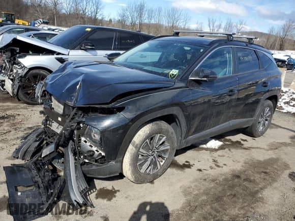 ✅ 2022 Hyundai Tucson Blue • VIN: KM8JBCA14NU072855 • Lot: 44791073. Wystawiony na Copart z przebiegiem 5 360 mil. Bezpłatny archiwum sprzedaży aukcyjnych z USA i szczegółowy raport historii pojazdu na DreamBid. Zdjęcie 1.