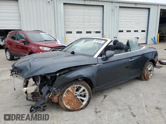 ✅ 2022 Audi A5 Cabriolet Premium • VIN: WAU2AGF52NN004219 • Лот: 55830285. Опубликован ранее на Copart с пробегом Не указан. Бесплатный доступ к архиву аукционных продаж из США и подробный отчёт об истории автомобиля на DreamBid. Изображение 1.