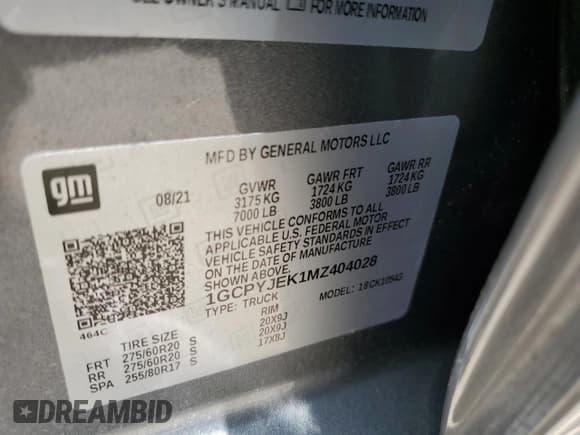 ✅ 2021 Chevrolet Silverado 1500 LT • VIN: 1GCPYJEK1MZ404028 • Lot: 64095194. Wystawiony na Copart z przebiegiem 28 663 mil. Bezpłatny archiwum sprzedaży aukcyjnych z USA i szczegółowy raport historii pojazdu na DreamBid. Zdjęcie 12.