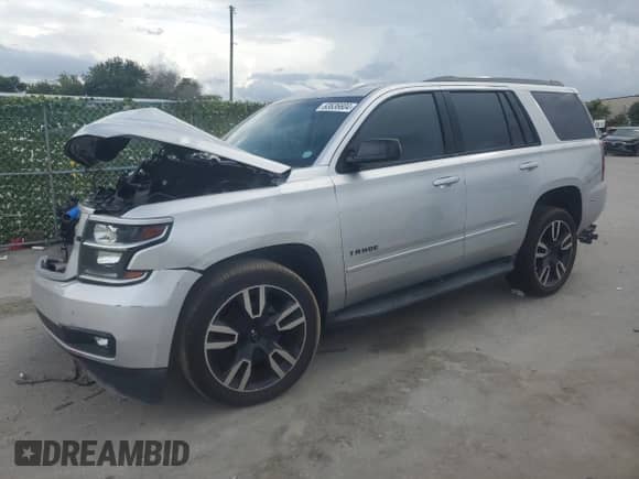 2018 Chevrolet Tahoe Premier with VIN 1GNSCCKJ5JR354222, listed as a Copart auction lot 63636604 with Not provided miles and Salvage title. Bid and sale history available at DreamBid. Image 1.
