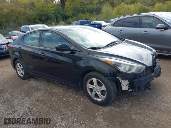 ✅ 2015 Hyundai Elantra SE • VIN: 5NPDH4AE7FH590849 • Lot: 43468535. Listed on IAAI with 145,066 mi. Free auction sales archive from the USA and detailed vehicle history report at DreamBid. Image 1.