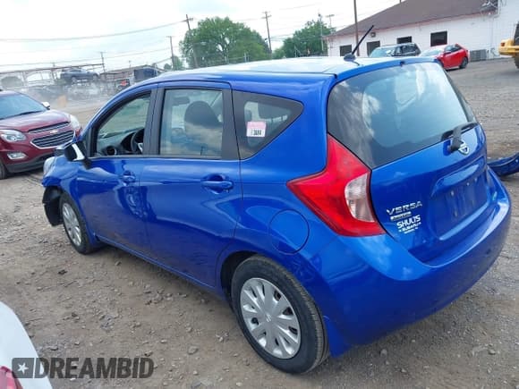 ✅ 2015 Nissan Note S • VIN: 3N1CE2CPXFL444083 • Lot: 42693304. Listed on IAAI with 77,644 mi. Free auction sales archive from the USA and detailed vehicle history report at DreamBid. Image 3.