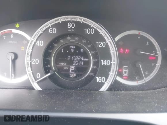 ✅ 2013 Honda Accord EX • VIN: 1HGCR2F79DA215154 • Lot: 43049707. Listed on IAAI with 217,224 mi. Free auction sales archive from the USA and detailed vehicle history report at DreamBid. Image 7.