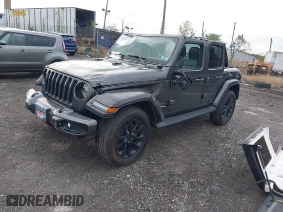✅ 2021 Jeep Wrangler Unlimited Sahara • VIN: 1C4HJXEG7MW576914 • Lot: 43490867. Listed on IAAI with 64,345 mi. Free auction sales archive from the USA and detailed vehicle history report at DreamBid. Image 18.