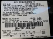 ✅ 2013 Ford Fusion Titanium Hybrid • VIN: 3FA6P0RU5DR367807 • Lot: 62542965. Listed on Copart with 177,134 mi. Free auction sales archive from the USA and detailed vehicle history report at DreamBid. Image 12.