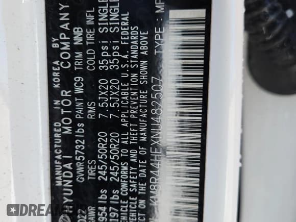 ✅ 2022 Hyundai Palisade SEL • VIN: KM8R44HEXNU482507 • Лот: 85709545. Опубликован ранее на Copart с пробегом 22 802 миль. Бесплатный доступ к архиву аукционных продаж из США и подробный отчёт об истории автомобиля на DreamBid. Изображение 13.