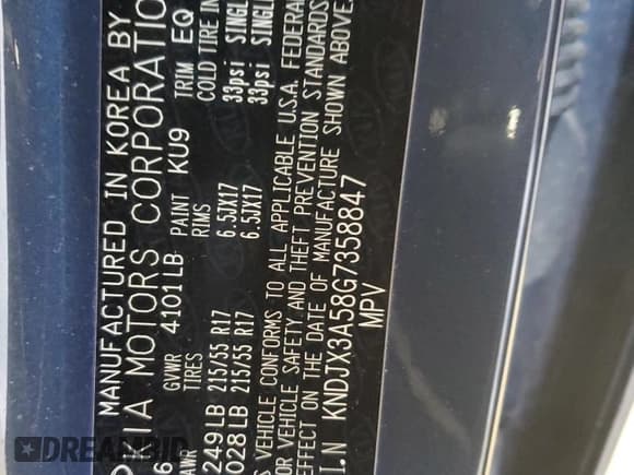 ✅ 2016 Kia Soul + • VIN: KNDJX3A58G7358847 • Lot: 84468995. Wystawiony na Copart z przebiegiem 40 395 mil. Bezpłatny archiwum sprzedaży aukcyjnych z USA i szczegółowy raport historii pojazdu na DreamBid. Zdjęcie 12.