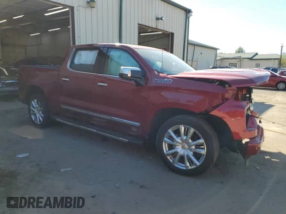 2024 Chevrolet Silverado 1500 High Country with VIN 1GCUDJED3RZ320431, listed as a Copart auction lot 73219404 with Not provided miles and Salvage title. Bid and sale history available at DreamBid. Image 4.
