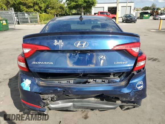 2016 Hyundai Sonata Sport with VIN 5NPE34AF7GH346406, listed as a Copart auction lot 90346735 with 83,777 mi miles and Salvage title. Bid and sale history available at DreamBid. Image 6.