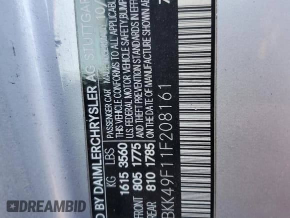 ✅ 2001 Mercedes-Benz SLK 230 Kompressor • VIN: WDBKK49F11F208161 • Лот: 89014555. Опубликован ранее на Copart с пробегом 50 820 миль. Бесплатный доступ к архиву аукционных продаж из США и подробный отчёт об истории автомобиля на DreamBid. Изображение 12.