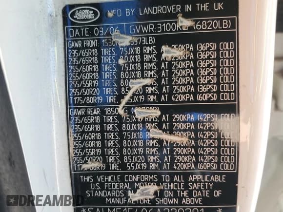 ✅ 2006 Land Rover Range Rover HSE • VIN: SALMF15406A229291 • Lot: 82412345. Wystawiony na Copart z przebiegiem 195 259 mil. Bezpłatny archiwum sprzedaży aukcyjnych z USA i szczegółowy raport historii pojazdu na DreamBid. Zdjęcie 13.