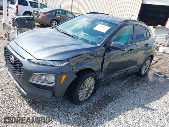 2021 Hyundai Kona SEL with VIN KM8K22AA4MU710664, listed as a IAAI auction lot 43324960 with 112,462 mi miles and . Bid and sale history available at DreamBid. Image 2.