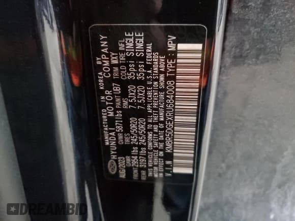 ✅ 2024 Hyundai Palisade Limited • VIN: KM8R5DGEXRU684008 • Лот: 87728425. Опубликован ранее на Copart с пробегом 22 045 миль. Бесплатный доступ к архиву аукционных продаж из США и подробный отчёт об истории автомобиля на DreamBid. Изображение 13.