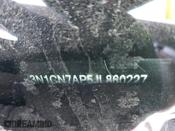 ✅ 2018 Nissan Versa SV • VIN: 3N1CN7AP5JL860227 • Lot: 43692691. Listed on IAAI with 63,327 mi. Free auction sales archive from the USA and detailed vehicle history report at DreamBid. Image 9.