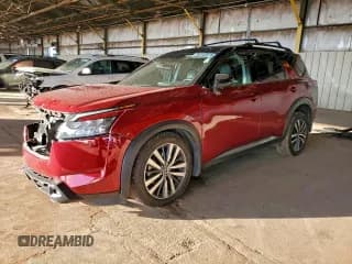 ✅ 2022 Nissan Pathfinder Platinum • VIN: 5N1DR3DH6NC205820 • Lot: 94142015. Listed on Copart with 58,673 mi. Free auction sales archive from the USA and detailed vehicle history report at DreamBid. Image 1.