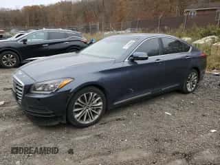 2015 Hyundai Genesis 3.8L z VIN KMHGN4JE1FU042806, wystawiony jako Copart lot #80960474 z przebiegiem 66 542 mil mil oraz Czysty tytuł • Clean title. Historia ofert i sprzedaży dostępna na DreamBid. Obrazek 1.
