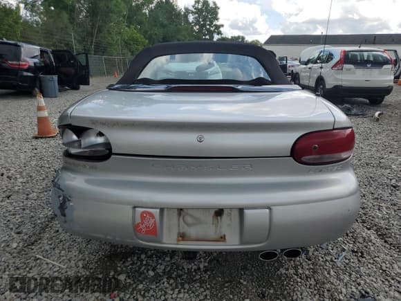 ✅ 2000 Chrysler Sebring JXi • VIN: 3C3EL55HXYT306084 • Lot: 68509505. Listed on Copart with 93,156 mi. Free auction sales archive from the USA and detailed vehicle history report at DreamBid. Image 6.