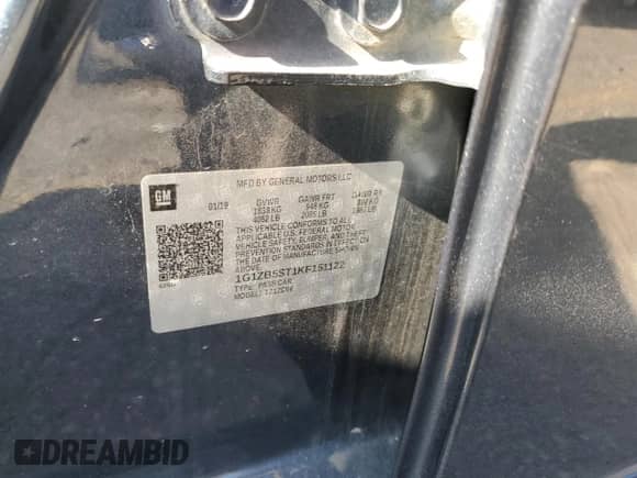 2019 Chevrolet Malibu LS z VIN 1G1ZB5ST1KF151122, wystawiony jako Copart lot #60229775 z przebiegiem 142 692 mil mil oraz Szkoda całkowita • Salvage title. Historia ofert i sprzedaży dostępna na DreamBid. Obrazek 12.