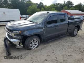 2019 Chevrolet Silverado 1500 LT with VIN 1GCRYDEK1KZ269852, listed as a Copart auction lot 57648615 with 41,134 mi miles and Salvage title. Bid and sale history available at DreamBid. Image 1.