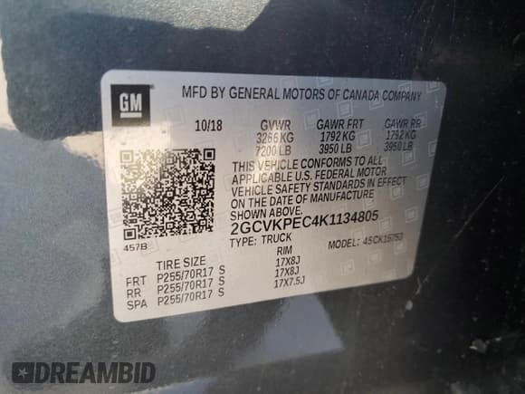 ✅ 2019 Chevrolet Silverado 1500 LT • VIN: 2GCVKPEC4K1134805 • Lot: 61942564. Wystawiony na Copart z przebiegiem Nie podano. Bezpłatny archiwum sprzedaży aukcyjnych z USA i szczegółowy raport historii pojazdu na DreamBid. Zdjęcie 12.