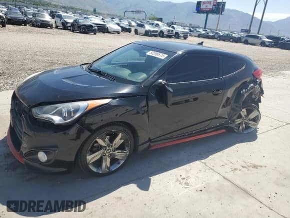 2015 Hyundai Veloster Turbo R-Spec with VIN KMHTC6AE0FU236310, listed as a Copart auction lot 58290675 with 97,216 mi miles and Salvage title. Bid and sale history available at DreamBid. Image 1.