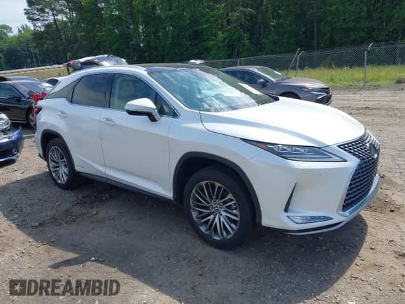 ✅ 2022 Lexus RX 450h • VIN: 2T2JGMDA7NC085504 • Lot: 42201846. Listed on IAAI with 47,659 mi. Free auction sales archive from the USA and detailed vehicle history report at DreamBid. Image 1.