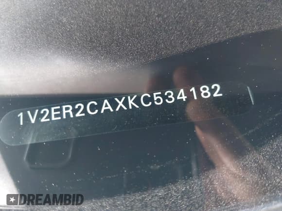 ✅ 2019 Volkswagen Atlas SEL • VIN: 1V2ER2CAXKC534182 • Lot: 42769937. Listed on IAAI with 63,601 mi. Free auction sales archive from the USA and detailed vehicle history report at DreamBid. Image 9.