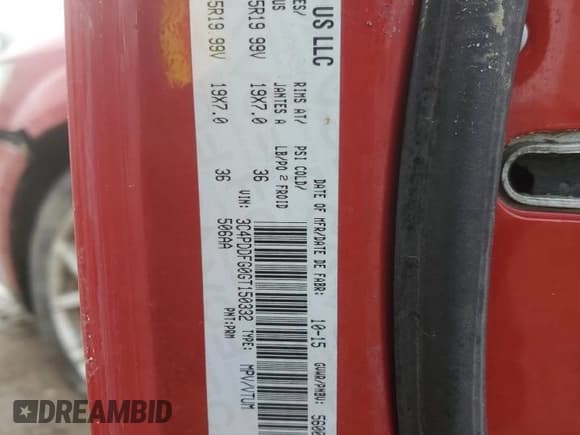 ✅ 2016 Dodge Journey R/T • VIN: 3C4PDDFG0GT150332 • Лот: 85428124. Опубликован ранее на Copart с пробегом 212 790 миль. Бесплатный доступ к архиву аукционных продаж из США и подробный отчёт об истории автомобиля на DreamBid. Изображение 16.