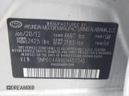 ✅ 2012 Hyundai Sonata Limited • VIN: 5NPEC4ABXCH457345 • Lot: 43797774. Listed on IAAI with 143,032 mi. Free auction sales archive from the USA and detailed vehicle history report at DreamBid. Image 9.