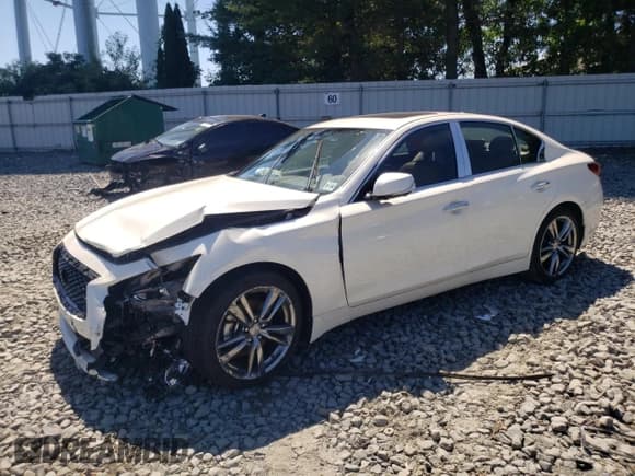 ✅ 2021 Infiniti Q50 Signature Edition • VIN: JN1EV7CR1MM754889 • Lot: 60595224. Listed on Copart with 29,087 mi. Free auction sales archive from the USA and detailed vehicle history report at DreamBid. Image 1.