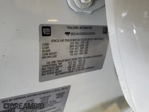 ✅ 2025 Chevrolet Silverado 1500 • VIN: 3GCUKGED5SG218756 • Lot: 58218715. Wystawiony na Copart z przebiegiem Nie podano. Bezpłatny archiwum sprzedaży aukcyjnych z USA i szczegółowy raport historii pojazdu na DreamBid. Zdjęcie 12.