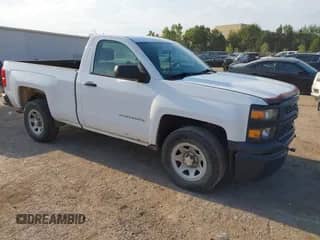 2015 Chevrolet Silverado 1500 Work Truck z VIN 1GCNCPEC1FZ299169, wystawiony jako IAAI lot #43235600 z przebiegiem 189 811 mil mil oraz . Historia ofert i sprzedaży dostępna na DreamBid. Obrazek 1.