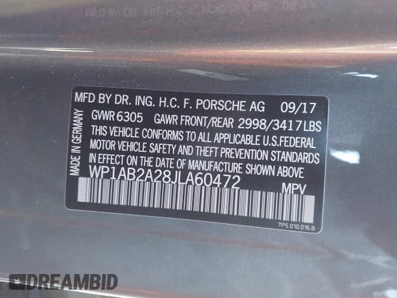 ✅ 2018 Porsche Cayenne S • VIN: WP1AB2A28JLA60472 • Lot: 41291293. Wystawiony na IAAI z przebiegiem 48 260 mil. Bezpłatny archiwum sprzedaży aukcyjnych z USA i szczegółowy raport historii pojazdu na DreamBid. Zdjęcie 9.