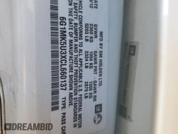 ✅ 2012 Chevrolet Caprice Police Police • VIN: 6G1MK5U3XCL660137 • Лот: 78014214. Опубликован ранее на Copart с пробегом 166 471 миль. Бесплатный доступ к архиву аукционных продаж из США и подробный отчёт об истории автомобиля на DreamBid. Изображение 12.