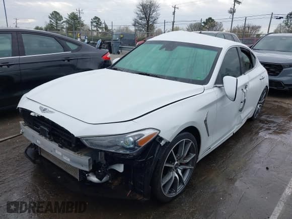 ✅ 2021 Genesis G70 Sport • VIN: KMTG24LA0MU067346 • Lot: 41722663. Listed on IAAI with 43,068 mi. Free auction sales archive from the USA and detailed vehicle history report at DreamBid. Image 2.