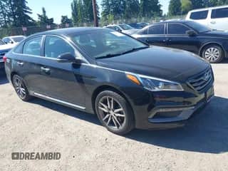 2015 Hyundai Sonata Sport z VIN 5NPE34AB5FH198560, wystawiony jako IAAI lot #42467031 z przebiegiem 96 111 mil mil oraz . Historia ofert i sprzedaży dostępna na DreamBid. Obrazek 1.