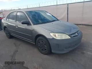 ✅ 2005 Honda Civic VP SSRS • VIN: 2HGES16495H574066 • Lot: 43850129. Listed on IAAI with 225,294 mi. Free auction sales archive from the USA and detailed vehicle history report at DreamBid. Image 1.