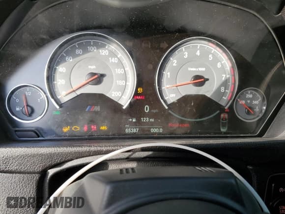 ✅ 2017 BMW M4 • VIN: WBS3U9C31HP971127 • Lot: 74494894. Listed on Copart with 65,387 mi. Free auction sales archive from the USA and detailed vehicle history report at DreamBid. Image 9.