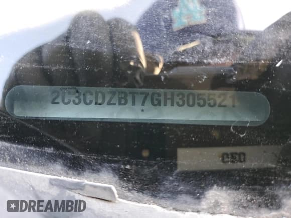 ✅ 2016 Dodge Challenger R/T Plus Shaker • VIN: 2C3CDZBT7GH305521 • Lot: 91117815. Listed on Copart with 109,771 mi. Free auction sales archive from the USA and detailed vehicle history report at DreamBid. Image 12.