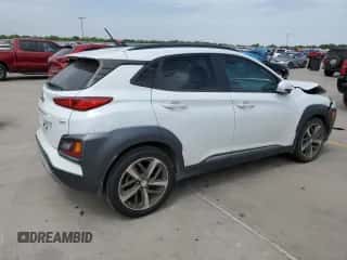 2018 Hyundai Kona Ultimate z VIN KM8K53A55JU071660, wystawiony jako Copart lot #63356423 z przebiegiem 30 853 mil mil oraz . Historia ofert i sprzedaży dostępna na DreamBid. Obrazek 3.
