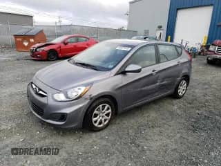 2014 Hyundai Accent GS with VIN KMHCT5AE6EU177501, listed as a Copart auction lot 84921615 with 65,930 mi miles and Salvage title. Bid and sale history available at DreamBid. Image 1.