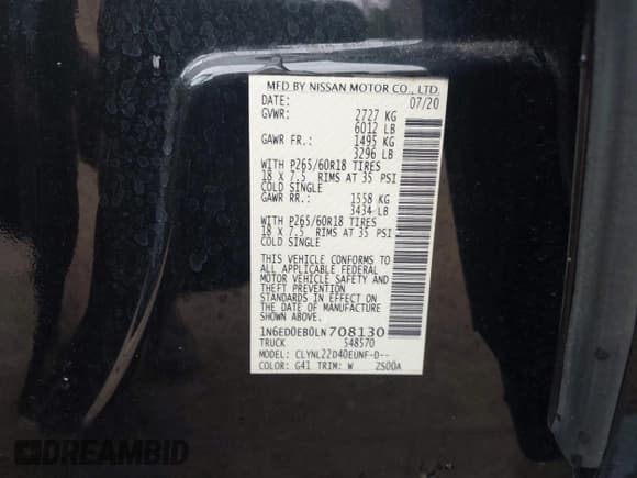 ✅ 2020 Nissan Frontier SV • VIN: 1N6ED0EB0LN708130 • Lot: 43299067. Listed on IAAI with 24,368 mi. Free auction sales archive from the USA and detailed vehicle history report at DreamBid. Image 9.