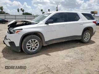 ✅ 2021 Chevrolet Traverse LS • VIN: 1GNERFKW6MJ181807 • Lot: 68199735. Listed on Copart with 73,047 mi. Free auction sales archive from the USA and detailed vehicle history report at DreamBid. Image 1.