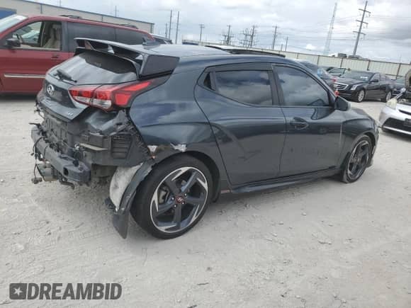 2019 Hyundai Veloster Turbo z VIN KMHTH6AB7KU020617, wystawiony jako Copart lot #71170864 z przebiegiem 92 290 mil mil oraz Szkoda całkowita • Salvage title. Historia ofert i sprzedaży dostępna na DreamBid. Obrazek 3.