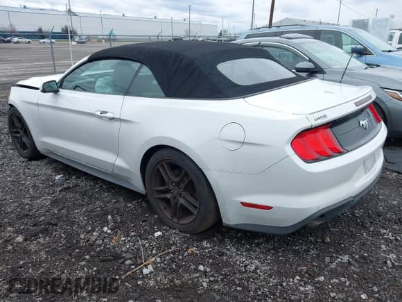 ✅ 2019 Ford Mustang EcoBoost Premium • VIN: 1FATP8UH8K5131213 • Lot: 43594613. Wystawiony na IAAI z przebiegiem 59 502 mil. Bezpłatny archiwum sprzedaży aukcyjnych z USA i szczegółowy raport historii pojazdu na DreamBid. Zdjęcie 3.