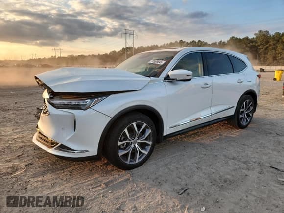 ✅ 2022 Acura MDX Technology • VIN: 5J8YD9H4XNL005927 • Lot: 92899045. Listed on Copart with 44,688 mi. Free auction sales archive from the USA and detailed vehicle history report at DreamBid. Image 1.
